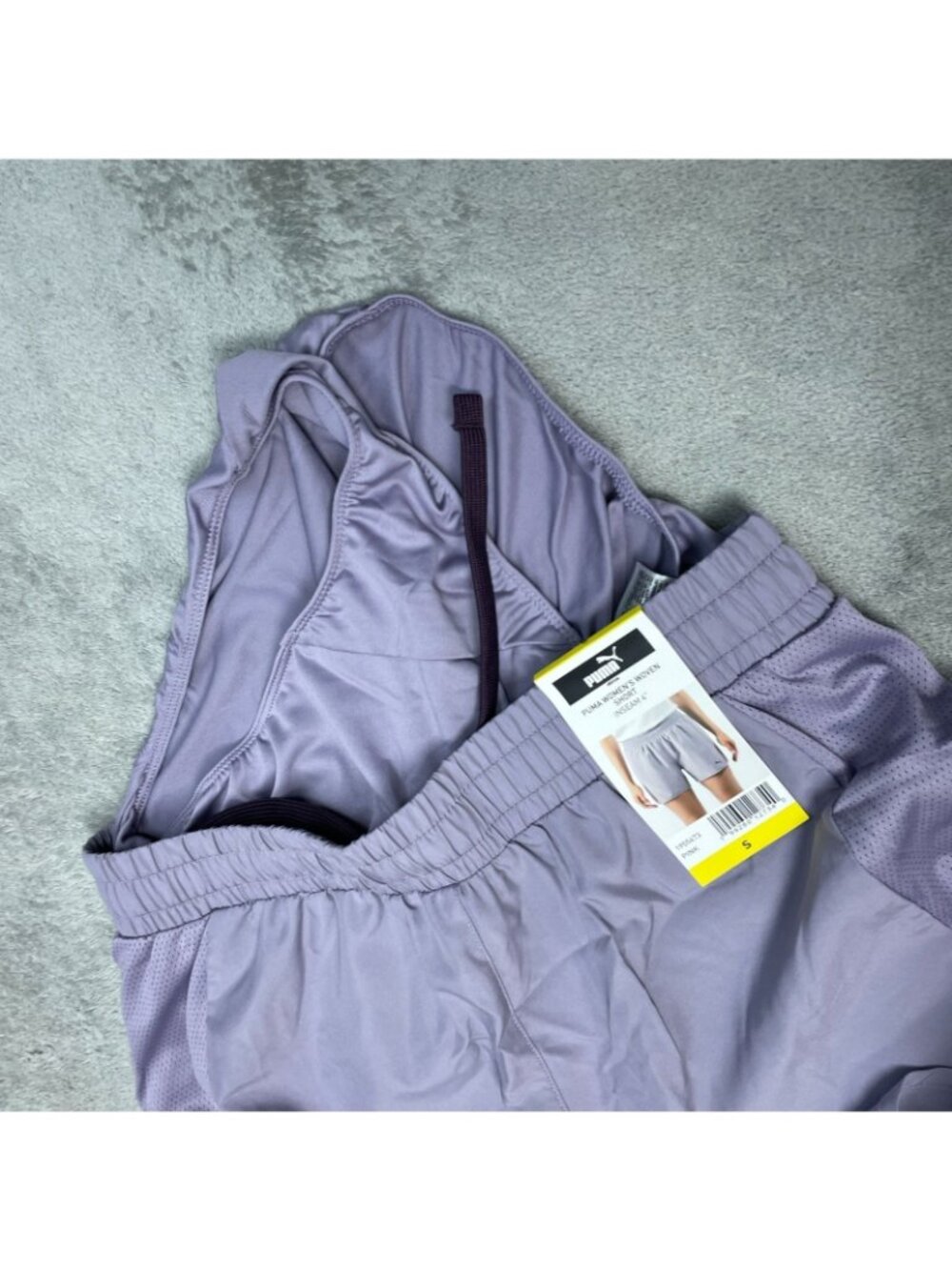 NWT Puma Women's S Woven Active Shorts Inseam 4"  Purple C0432 - Picture 7 of 8